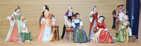 A Doulton figure, Henry VIII and Wives